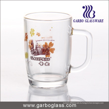 Taza / taza de cristal de la etiqueta, Taza / taza del vidrio impreso, Taza de cristal de la impresión (GB094209-1-HCS-133)